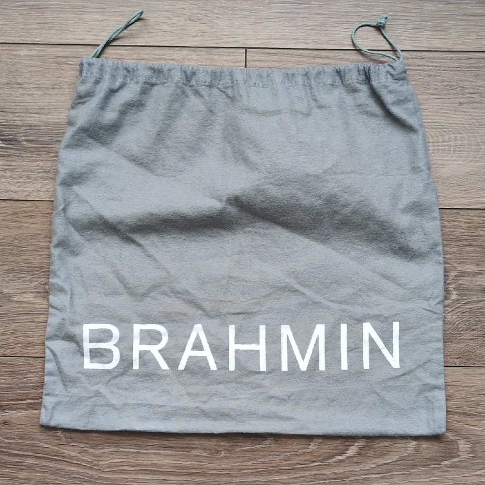 Brahmin Purse‎ Dust Bag Cover - Gray Felt Drawstring - 18" x 16"